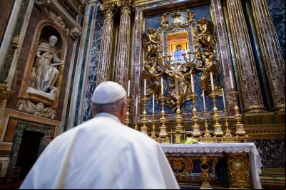 Maria e o papa Francisco Maria e o papa Francisco